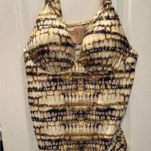 Cacique Swimwear with Earthy Tones top only